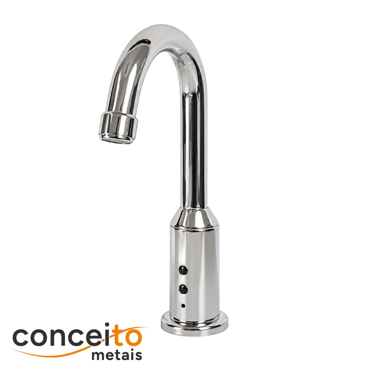 Torneira com sensor bivolt ou pilhas bica fixa alta - 6005