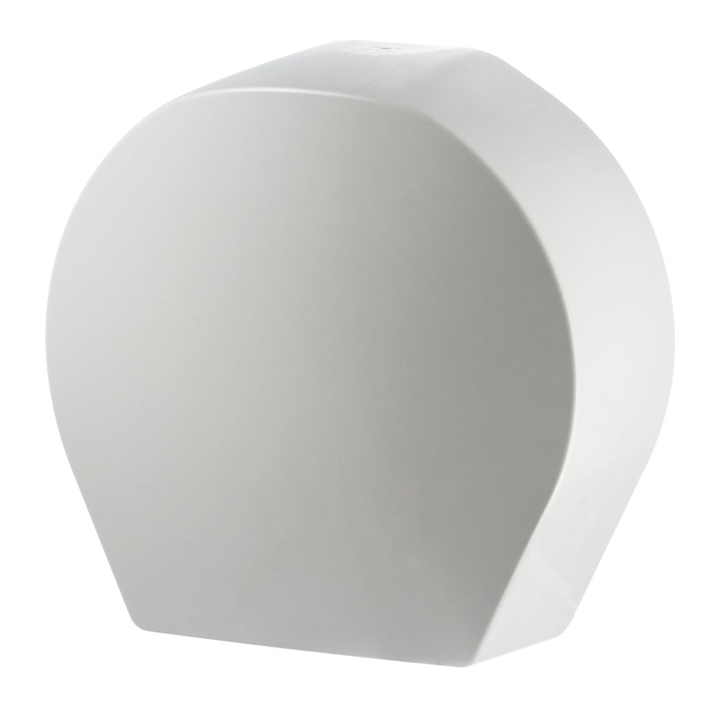 Dispensador de papel higiênico rolão ABS branco - 8011 - Conceito Metais