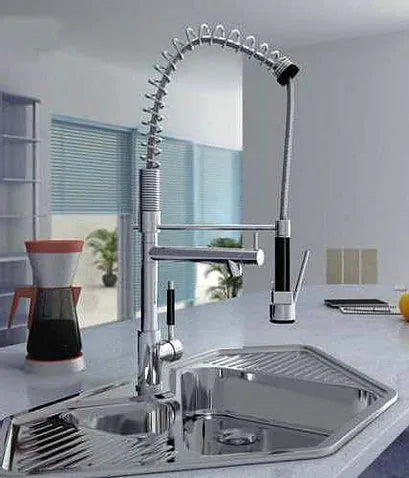 Torneira gourmet com ducha alta - 9006 - Conceito Metais