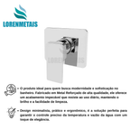 Acabamento Monocomando com Base Para Água Quente e Fria - 13109 - Conceito Metais (foto 4)