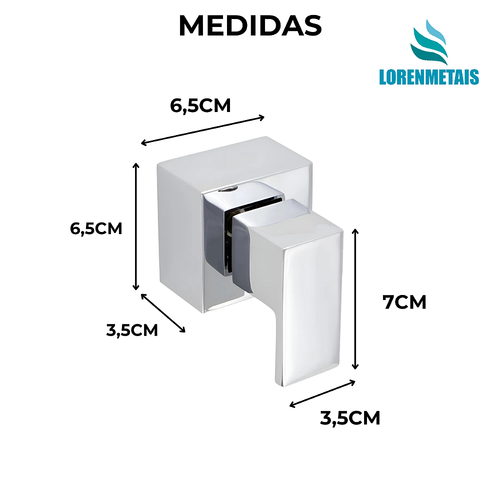 Acabamento para registro cromado com base DECA 1.1/2 - 13606 - Conceito Metais (foto 2)