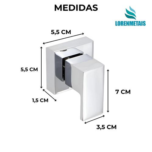 Acabamento para registro cromado com base DECA 3/4 - 13604 - Conceito Metais (foto 2)