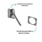 Acabamento PNE Para Descarga com Conversor P/ Base Docol ou Deca - 13563 - detalhes (foto 3) - Conceito Metais