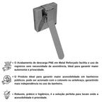 Acabamento PNE Para Descarga com Conversor P/ Base Docol ou Deca - 13563 - detalhes (foto 5) - Conceito Metais