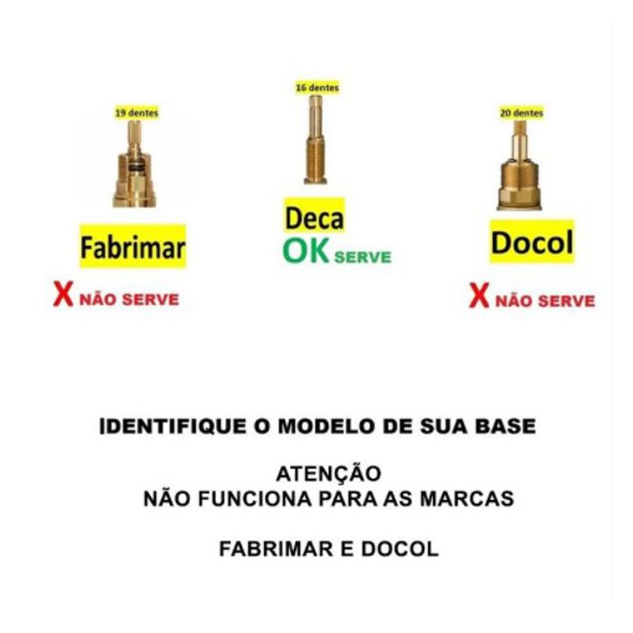 Acabamento Quadrado 3/4 com Base ABS p/ Deca - 13214 - Conceito Metais (foto 4)
