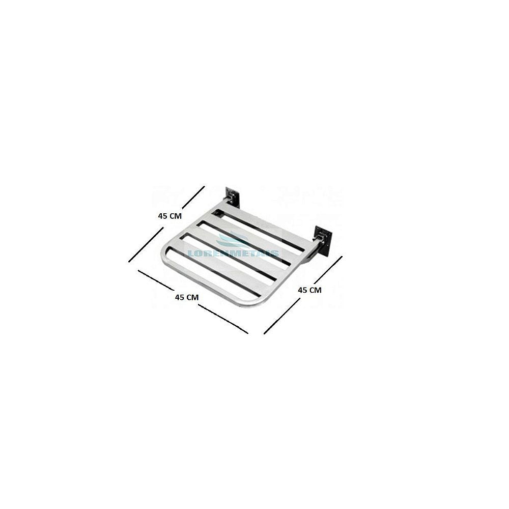 Banco Articulado Inox 304 PNE Luxo 45X45 - 12202 - Conceito Metais (foto 2)