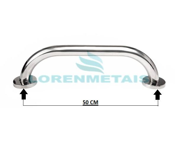 Barra de Apoio para Banheiro em Inox Reta 50 cm Conforme a Norma NBR 9050 - 1002 - Conceito Metais (foto 6)