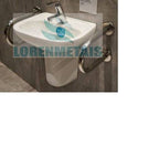 Barra de apoio em inox lateral para lavatório - 1027 - Conceito Metais (foto 3)
