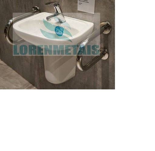 Barra de apoio em inox lateral para lavatório - 1027 - Conceito Metais (foto 3)