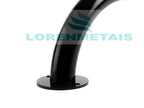 Barra de apoio para banheiro em inox 304 reta 40 cm preta conforme a norma NBR9050 - 1035 - Conceito Metais (foto 3)