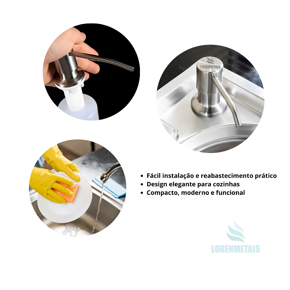 Dispenser para detergente - 9008 - Conceito Metais (foto 4)