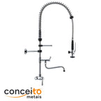 Esguicho de pré-lavagem de parede com bica adicional para cozinha industrial - 2004