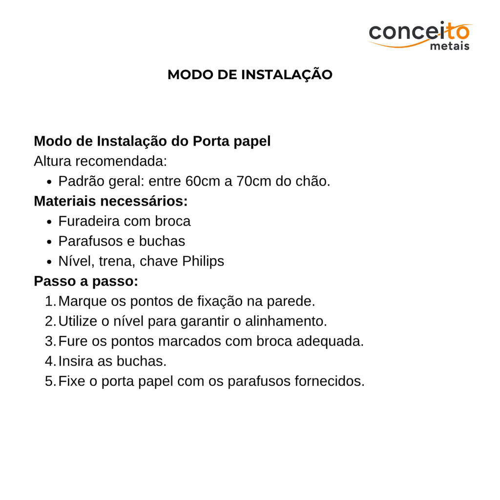 Porta-Papel Higiênico Sem tampa - 29001 - Conceito Metais (foto 5)