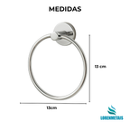 Porta toalha de argola para banheiro - 29004 - Conceito Metais (foto 2)