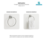 Porta toalha de argola para banheiro - 29004 - Conceito Metais (foto 4)