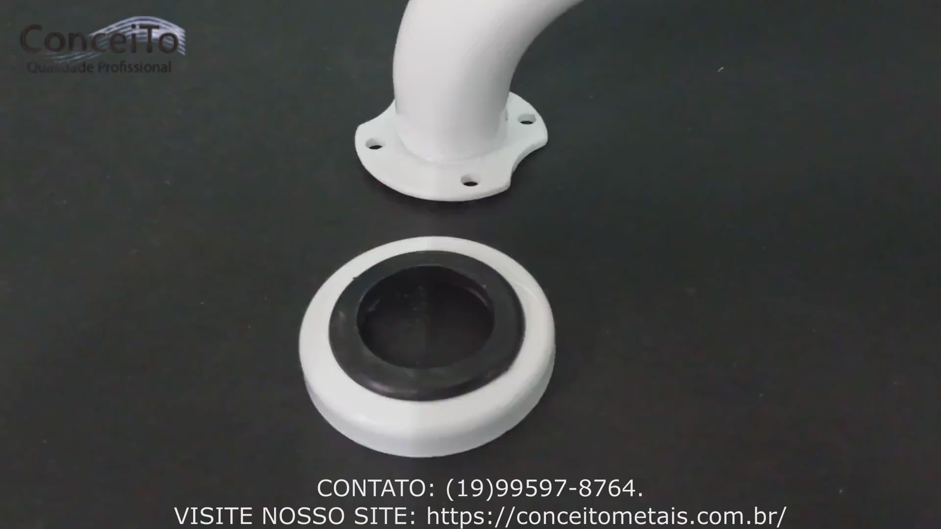 Barra de apoio reta PNE conforme NBR 9050 - Conceito Metais