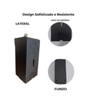 Saboneteira aço carbono e tampa de inox preto fosco com chave e reservatório 1000 ml - 13677 - detalhes (foto 8) - Conceito M