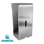 Saboneteira aço inox 304 polido com chave e reservatório 1.000 ml - 13813
