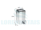Saboneteira de Inox para sabonete líquido 1300ML sem Visor - 17015 - Conceito Metais (foto 4)
