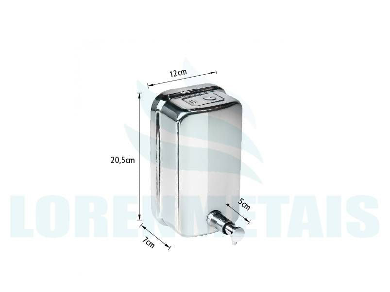 Saboneteira de Inox para sabonete líquido 1300ML sem Visor - 17015 - Conceito Metais (foto 4)
