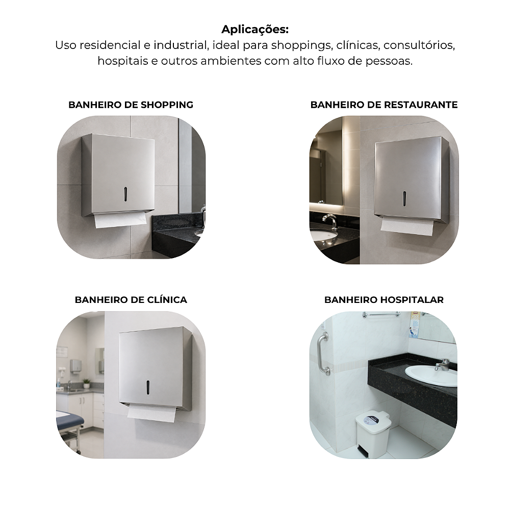 Toalheiro Interfolhado Aço Inox Polido - 12892 - Conceito Metais (foto 4)