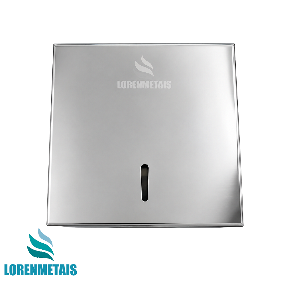 Toalheiro Interfolhado Aço Inox Polido – Conceito Metais - 12892 - Conceito Metais