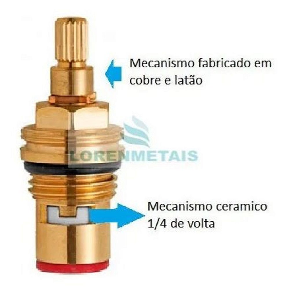 Torneira Clínica Hospitalar Pne Banheiro Alavanca - 12156 - Conceito Metais (foto 4)