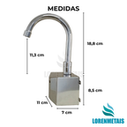 Torneira de parede automática com sensor em aço inox - 35004 - Conceito Metais (foto 2)