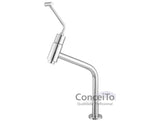 Torneira temporizada PNE com arejador anti furto 45° bica alta 13cm - 3705 - Conceito Metais