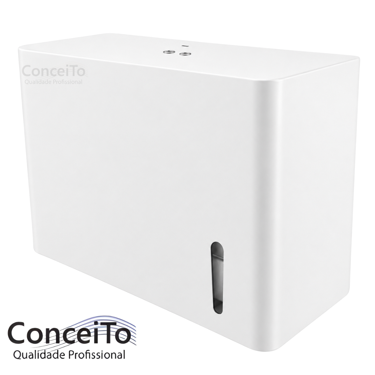 Toalheiro Dispenser Fabricado em Aço com Pintura Eletrostática Branca Interfolhado - 13684